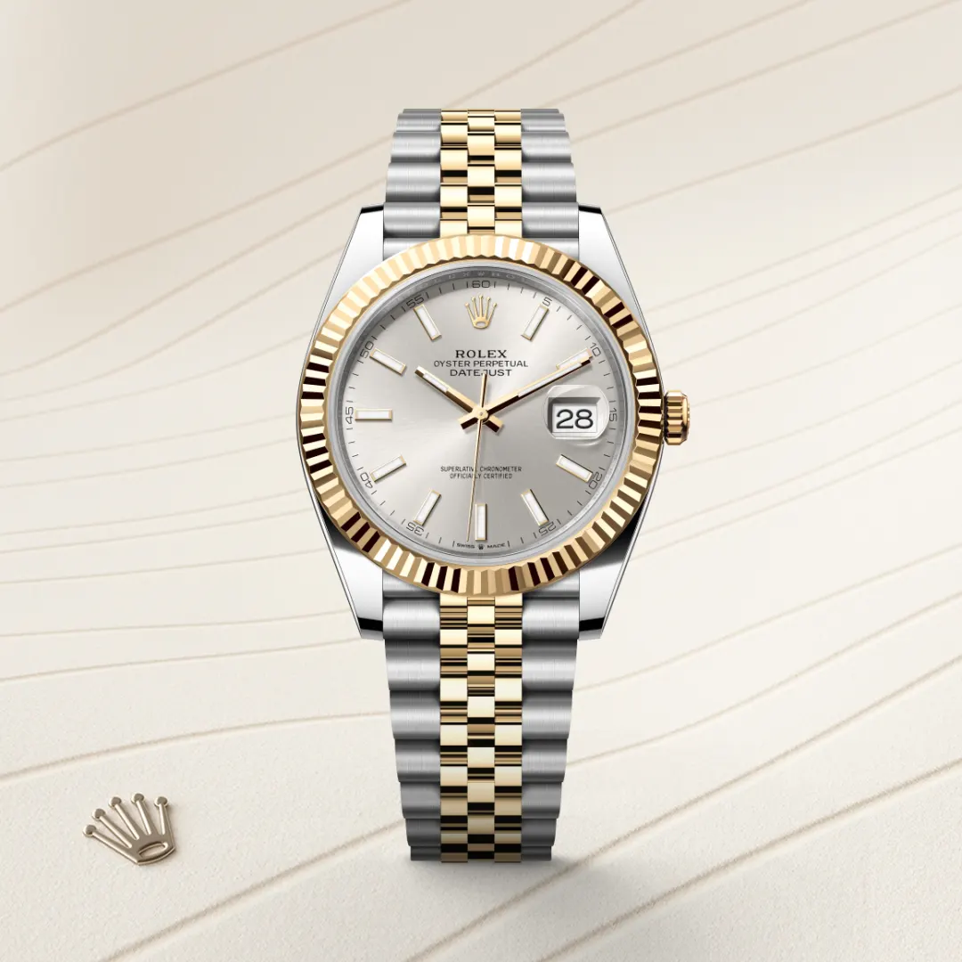 Rolex Datejust 41 en Rolesor jaune – combinaison d’acier Oystersteel et d’or jaune M126333-0002 chez Ferret