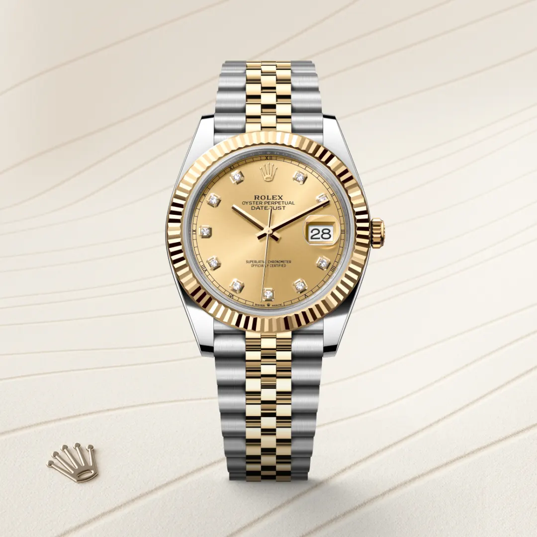 Rolex Datejust 41 en Rolesor jaune – combinaison d’acier Oystersteel et d’or jaune M126333-0012 chez Lassaussois
