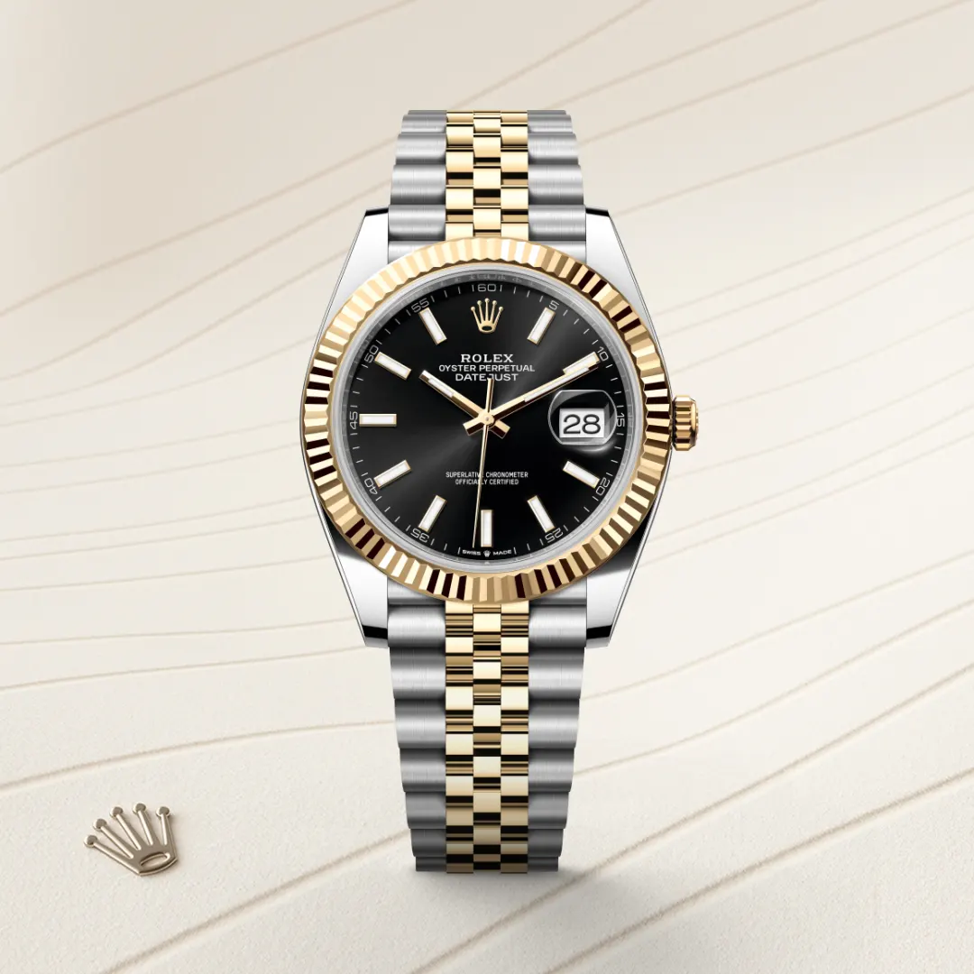 Rolex Datejust 41 en Rolesor jaune – combinaison d’acier Oystersteel et d’or jaune M126333-0014 chez Bijouterie Mornier
