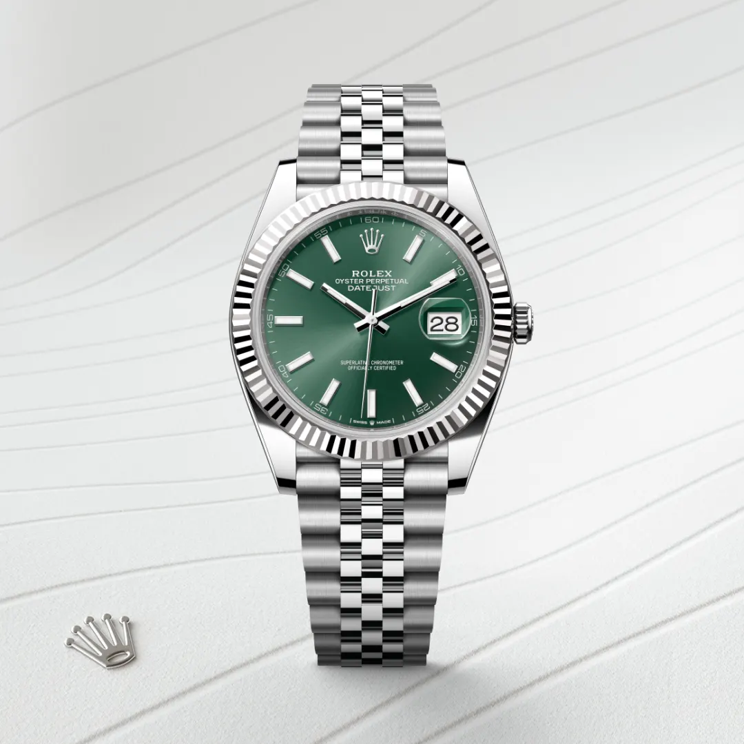 Rolex Datejust 41 en Rolesor gris – combinaison d’acier Oystersteel et d’or gris M126334-0028 chez Veron Roques