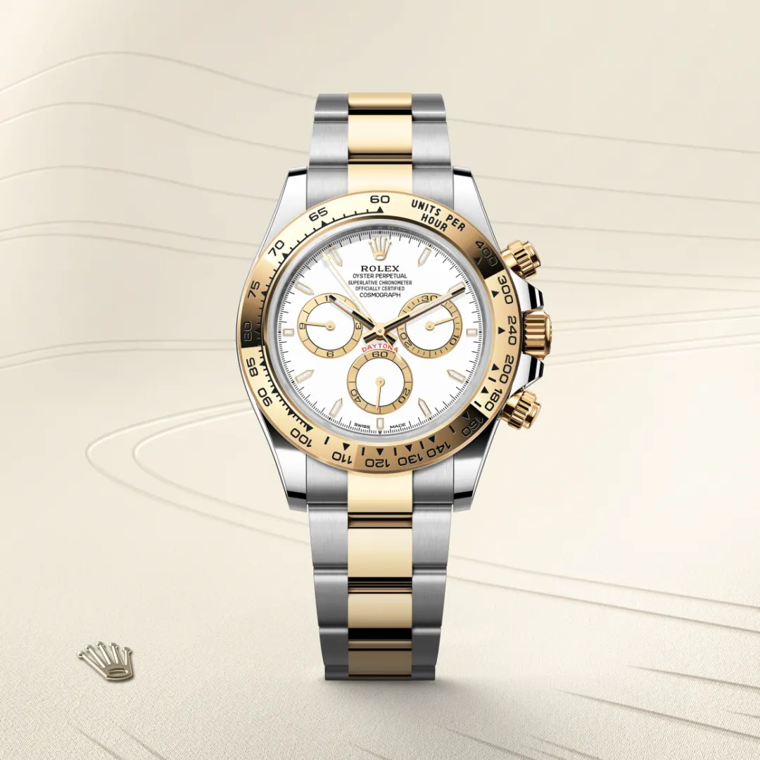 Rolex Cosmograph Daytona en Rolesor jaune – combinaison d’acier Oystersteel et d’or jaune M126503-0001 chez Bijouterie Mornier