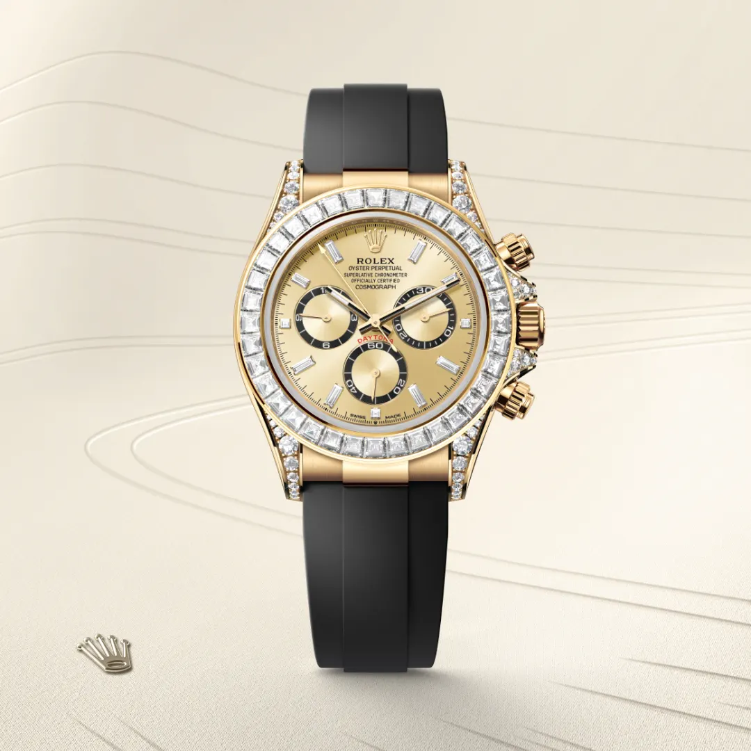 Rolex Cosmograph Daytona en Or jaune 18 ct et cornes serties de diamants M126538TBR-0004 chez Raynal