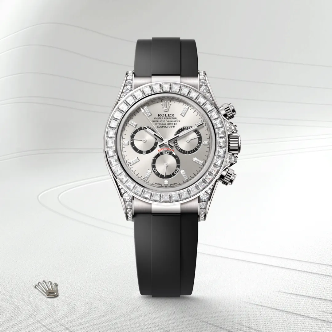 Rolex Cosmograph Daytona en Or gris 18 ct et cornes serties de diamants M126539TBR-0002 chez Raynal