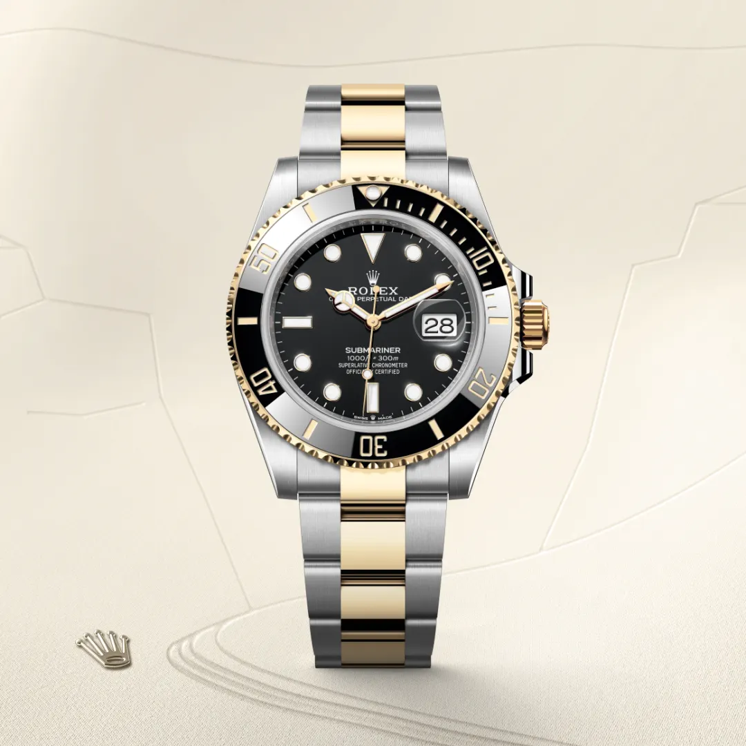 Rolex Submariner Date en Rolesor jaune – combinaison d’acier Oystersteel et d’or jaune M126613LN-0002 chez Dorise Joaillier