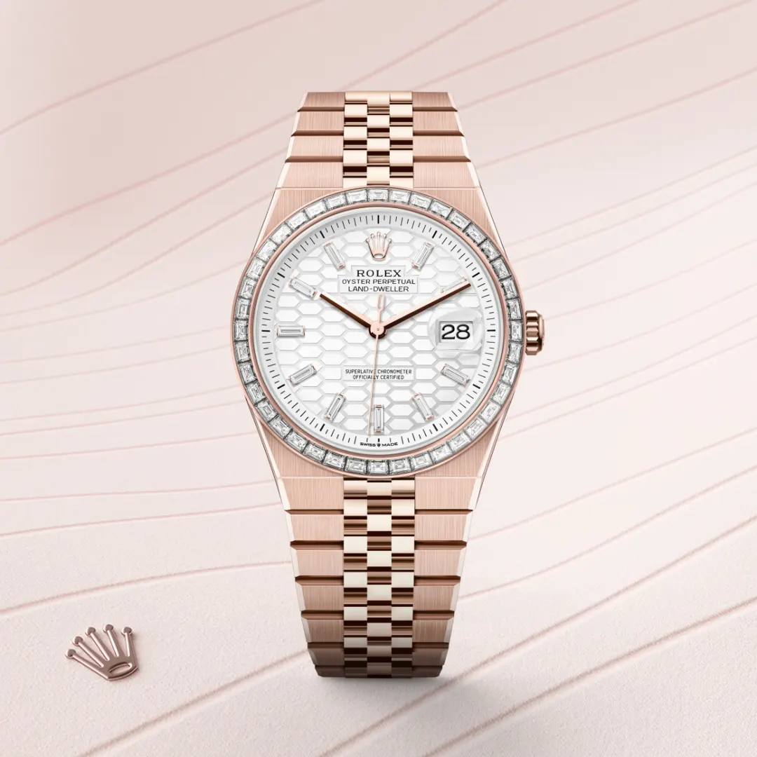 Rolex Land-Dweller 40 en Or Everose 18 ct M127385TBR-0003 chez Frayssinet Joaillier