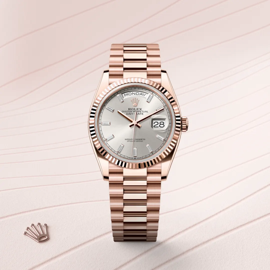 Rolex Day-Date 36 en Or Everose 18 ct M128235-0087 chez Lombard Joaillier