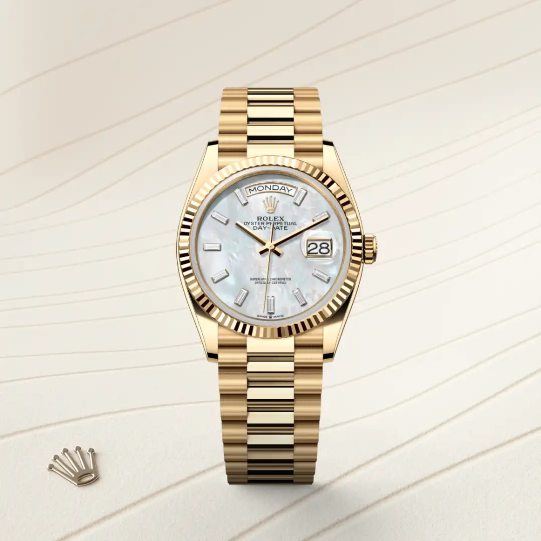 Rolex Day-Date 36 in 18 ct yellow gold M128238-0123 at Boutique Rolex Genève