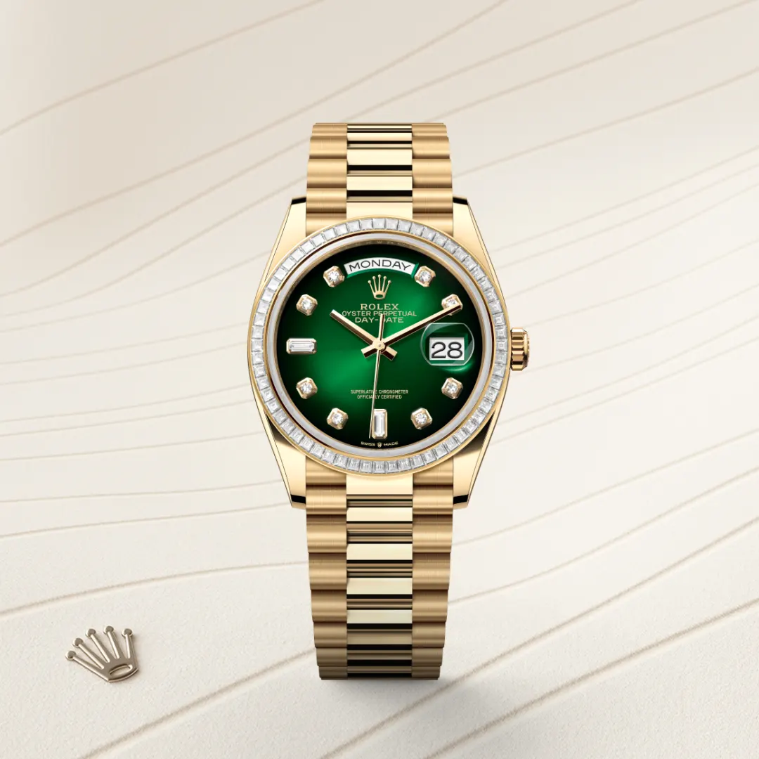 Rolex Day-Date 36 en Or jaune 18 ct M128398TBR-0008 chez Dubail