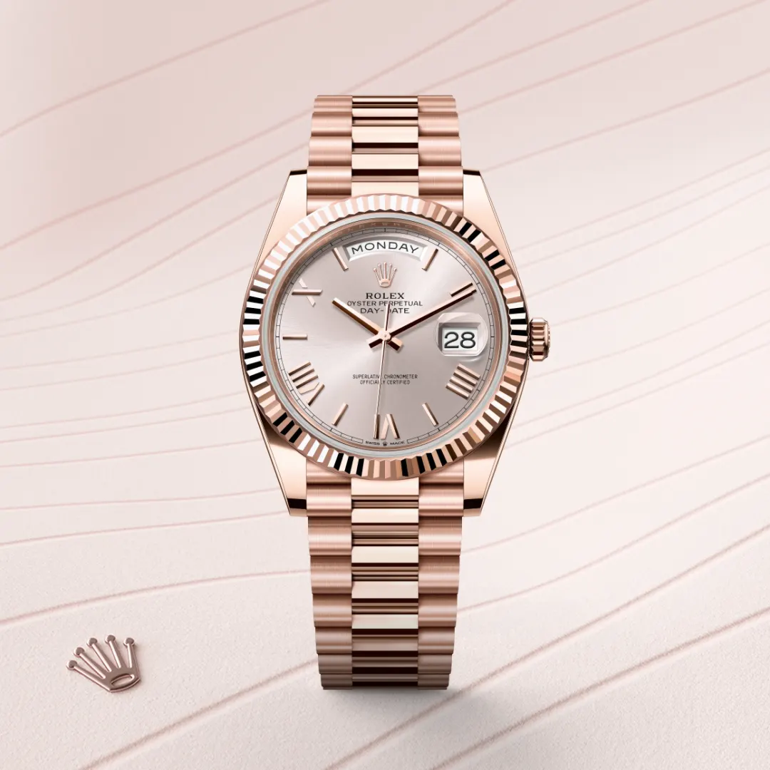 Rolex Day-Date 40 en Or Everose 18 ct M228235-0001 chez Dubail