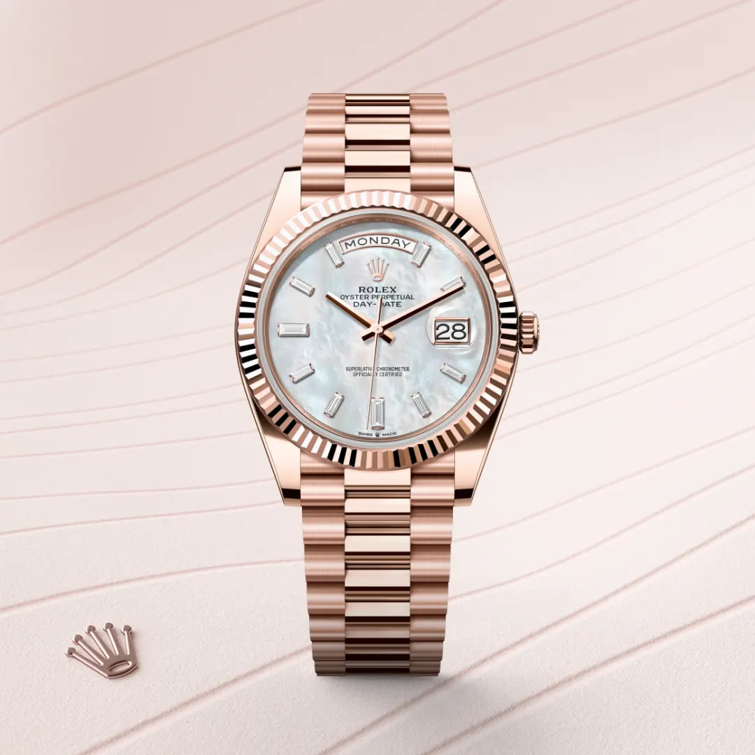 Rolex Day-Date 40 en Or Everose 18 ct M228235-0056 chez Lombard Joaillier