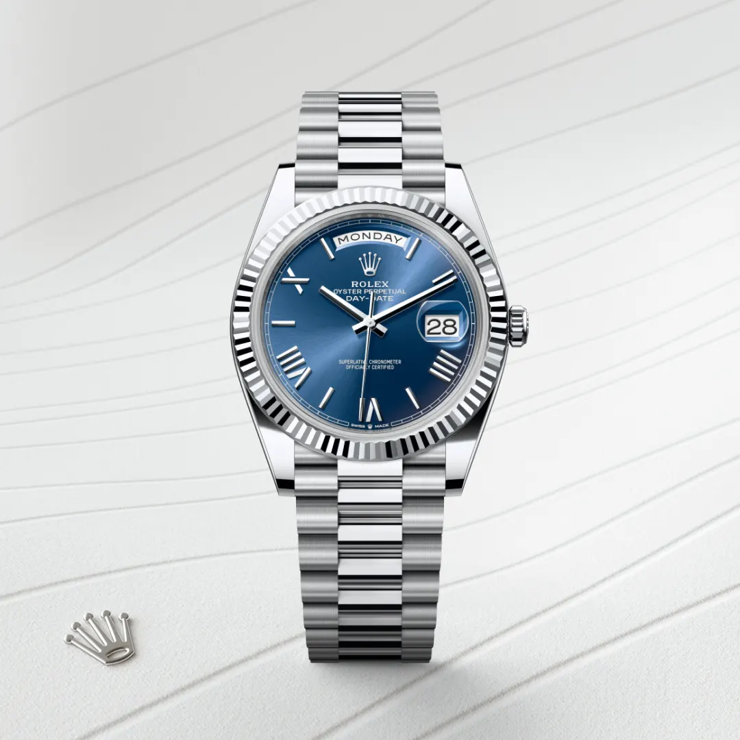 Rolex Day-Date 40 en Platine M228236-0007 chez Lombard Joaillier