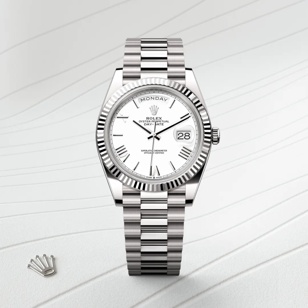 Rolex Day-Date 40 en Or gris 18 ct M228239-0046 chez Dubail