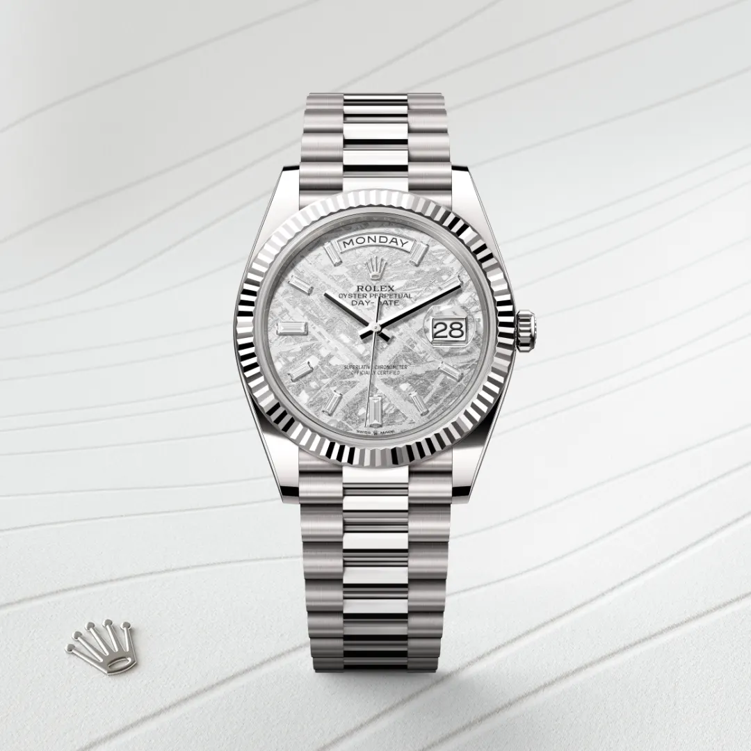 Rolex Day-Date 40 en Or gris 18 ct M228239-0055 chez Bijouterie Mornier