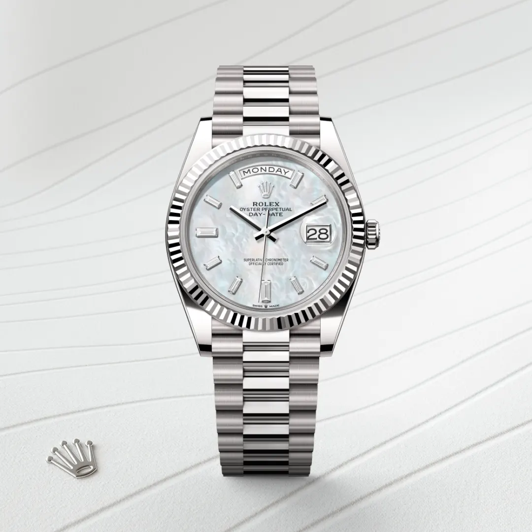 Rolex Day-Date 40 en Or gris 18 ct M228239-0078 chez Maison Prieur