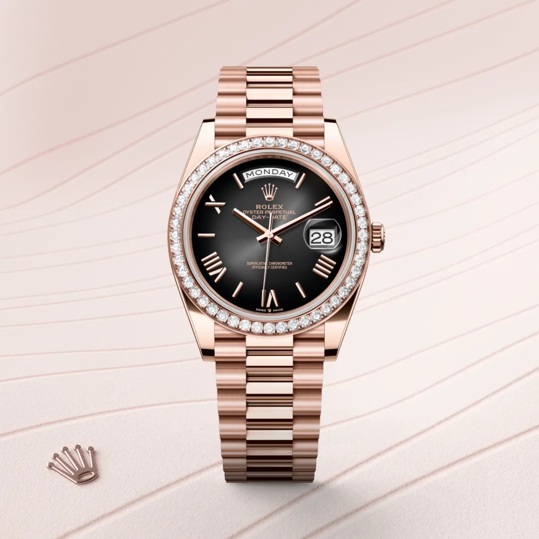 Rolex Day-Date 40 en Or Everose 18 ct M228345RBR-0025 chez Dubail