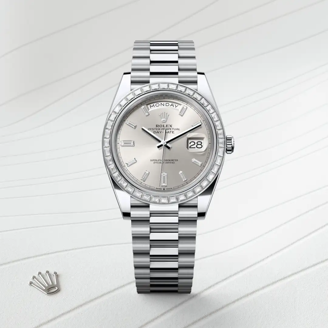 Rolex Day-Date 40 en Platine M228396TBR-0011 chez Boutique Rolex Genève
