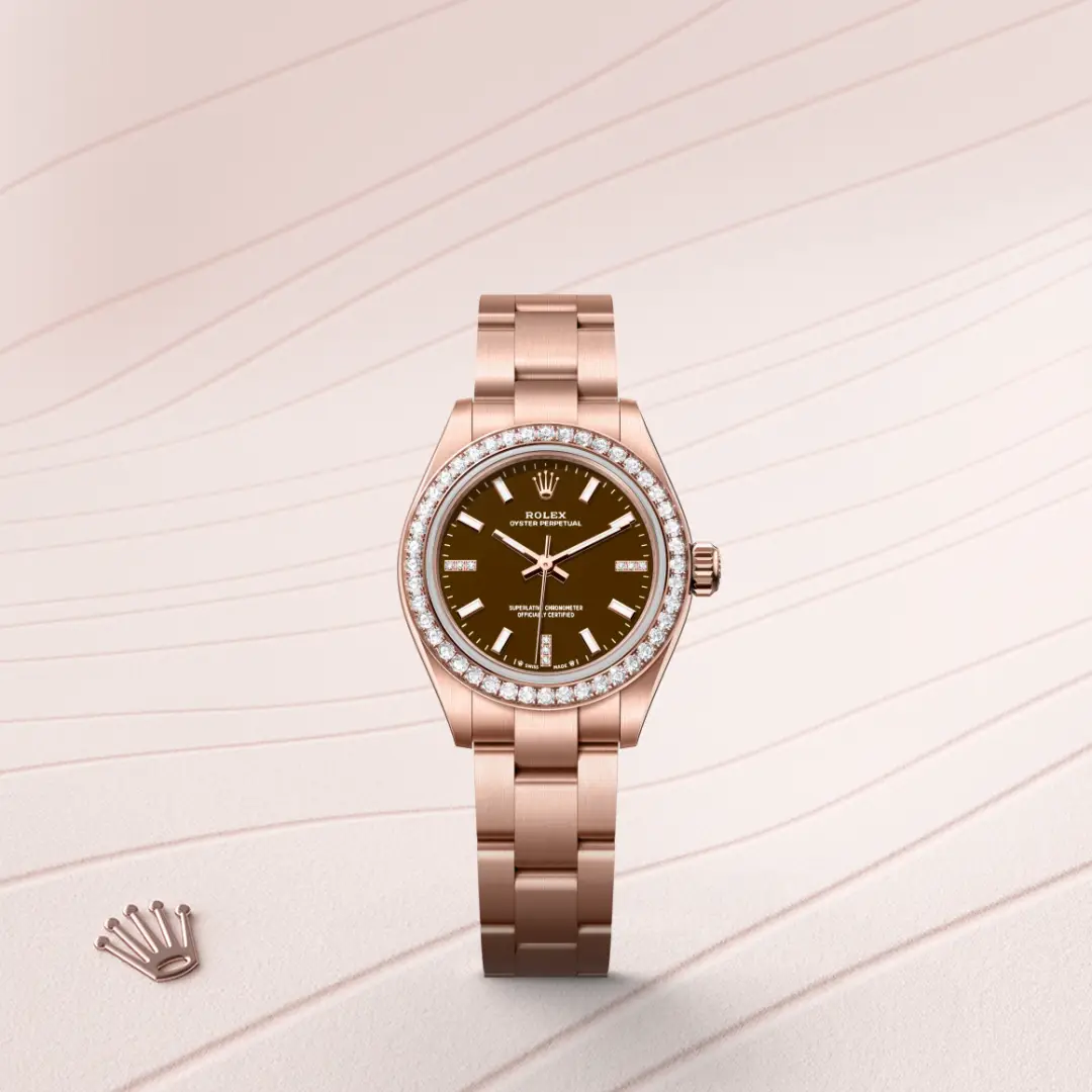 Rolex Oyster Perpetual 28 en Or Everose 18 ct M276245RBR-0002 chez Boutique Rolex Genève
