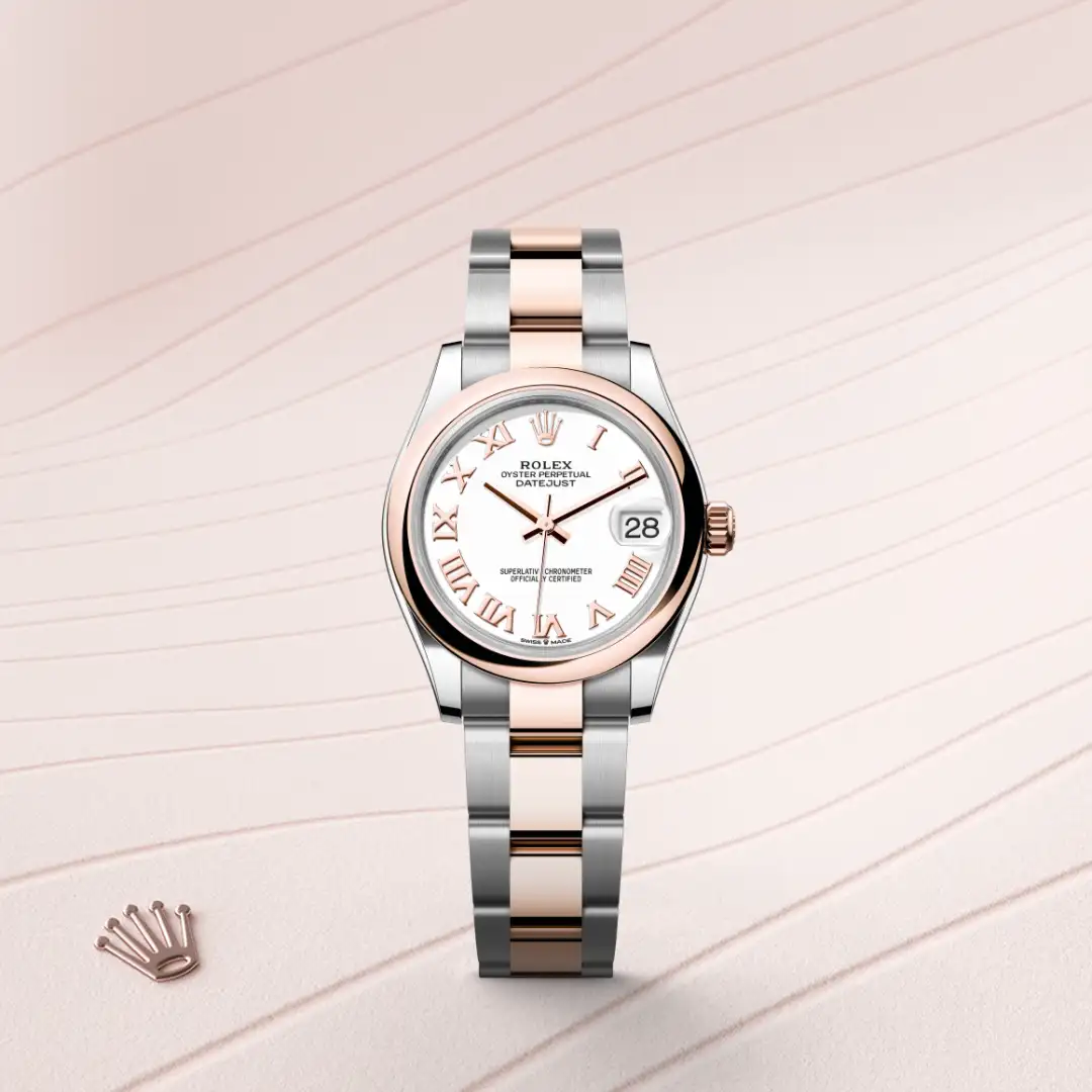 Rolex Datejust 31 in Everose Rolesor - combination of Oystersteel and Everose gold M278241-0001 at Boutique Rolex Genève