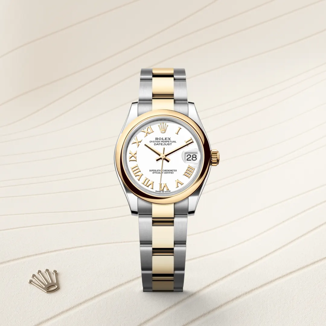 Rolex Datejust 31 en Rolesor jaune – combinaison d’acier Oystersteel et d’or jaune M278243-0001 chez Veron Roques