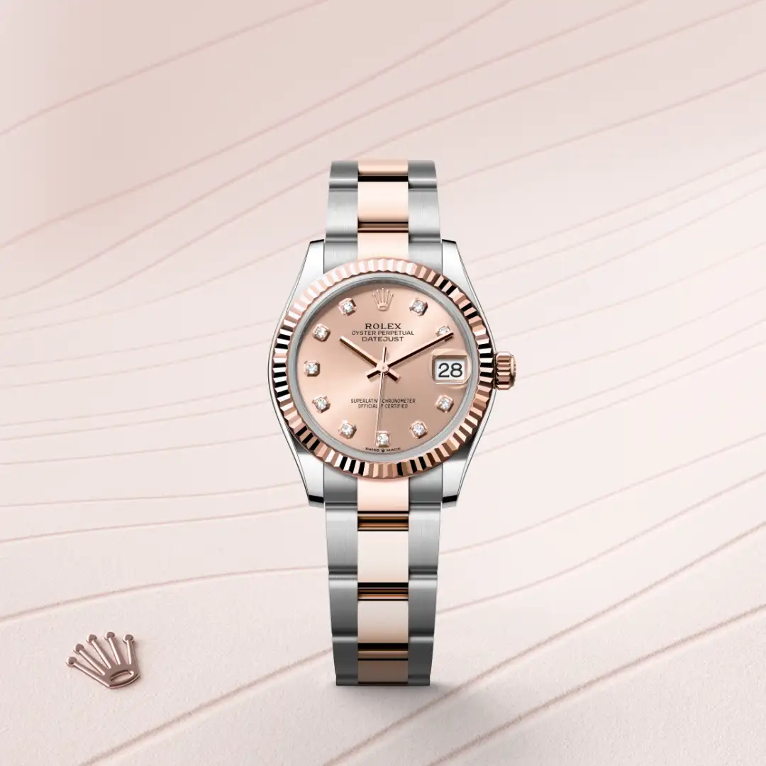Rolex Datejust 31 in Everose Rolesor - combination of Oystersteel and Everose gold M278271-0023 at Shemer Jewellers
