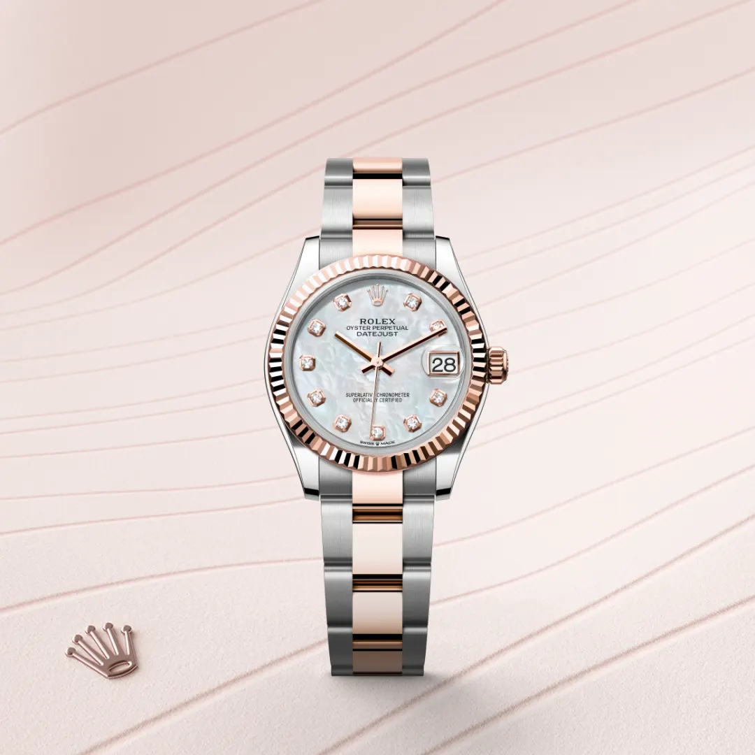 Rolex Datejust 31 en Rolesor Everose – combinaison d’acier Oystersteel et d’or Everose M278271-0025 chez Raynal