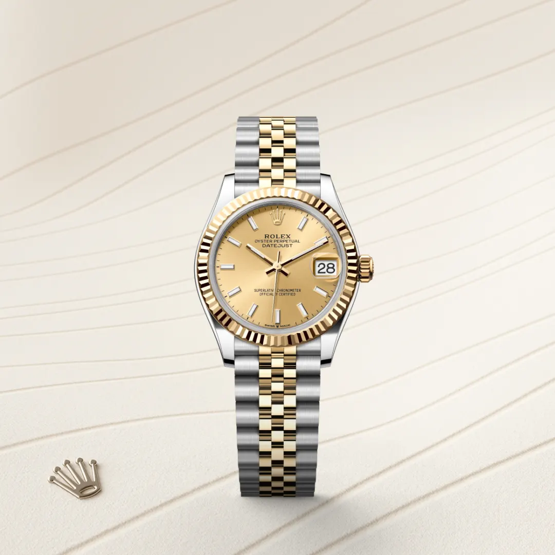 Rolex Datejust 31 en Rolesor jaune – combinaison d’acier Oystersteel et d’or jaune M278273-0014 chez Raynal