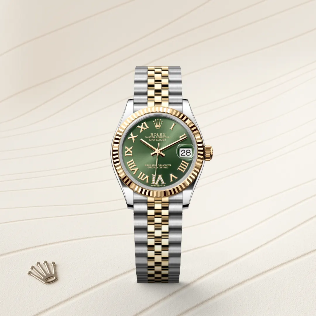 Rolex Datejust 31 en Rolesor jaune – combinaison d’acier Oystersteel et d’or jaune M278273-0016 chez Hardy