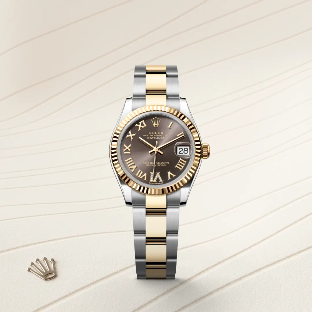 Rolex Datejust 31 en Rolesor jaune – combinaison d’acier Oystersteel et d’or jaune M278273-0017 chez Lassaussois