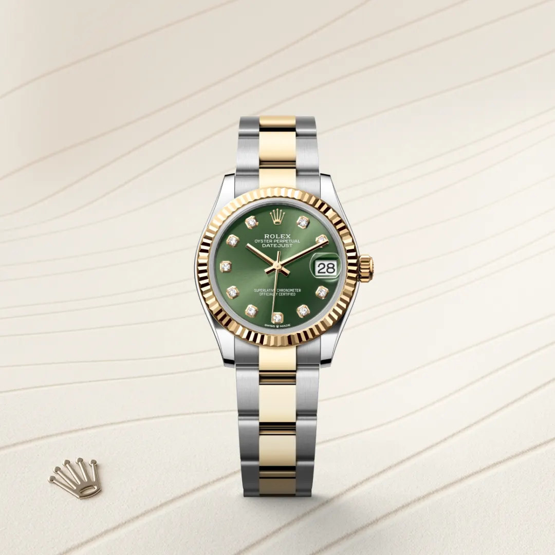 Rolex Datejust 31 en Rolesor jaune – combinaison d’acier Oystersteel et d’or jaune M278273-0029 chez Bijouterie Mornier