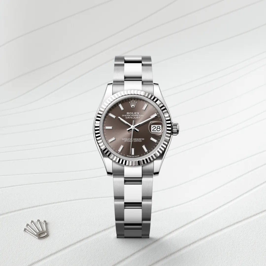Rolex Datejust 31 en Rolesor gris – combinaison d’acier Oystersteel et d’or gris M278274-0015 chez Frayssinet Joaillier