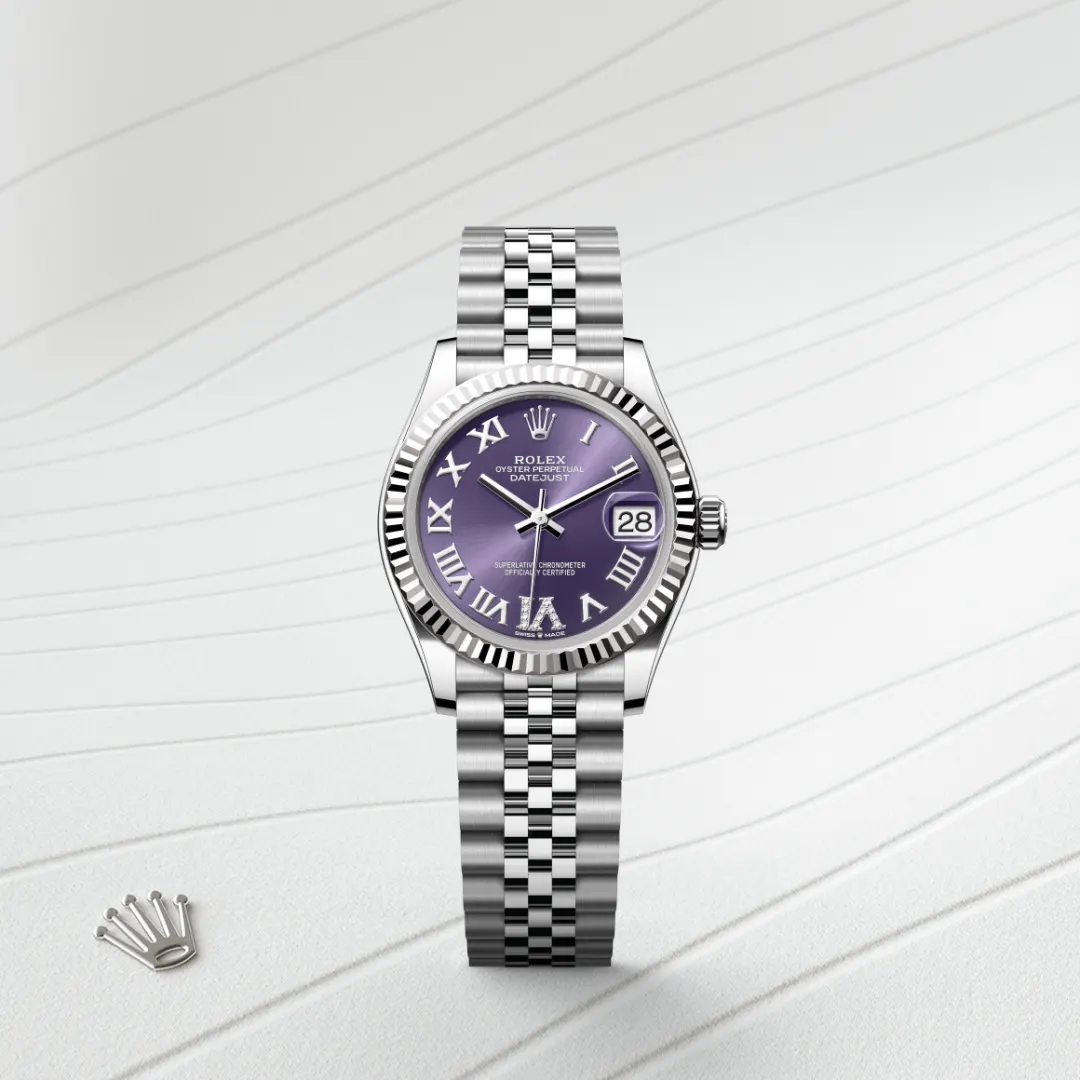 Rolex Datejust 31 en Rolesor gris – combinaison d’acier Oystersteel et d’or gris M278274-0026 chez Raynal