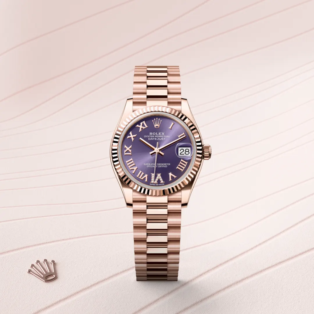 Rolex Datejust 31 en Or Everose 18 ct M278275-0029 chez Raynal