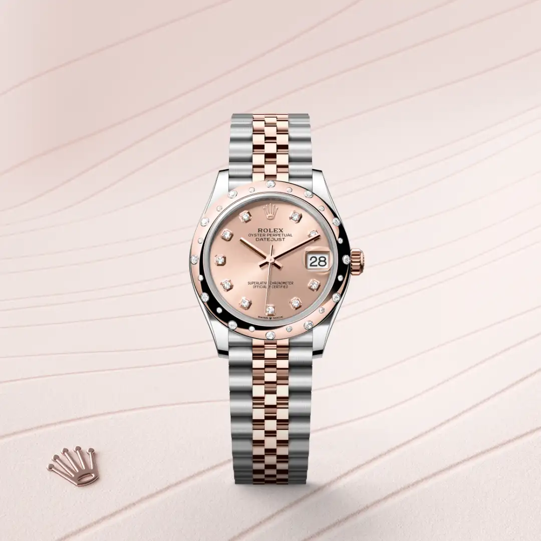 Rolex Datejust 31 in Everose Rolesor - combination of Oystersteel and Everose gold M278341RBR-0024 at Shemer Jewellers