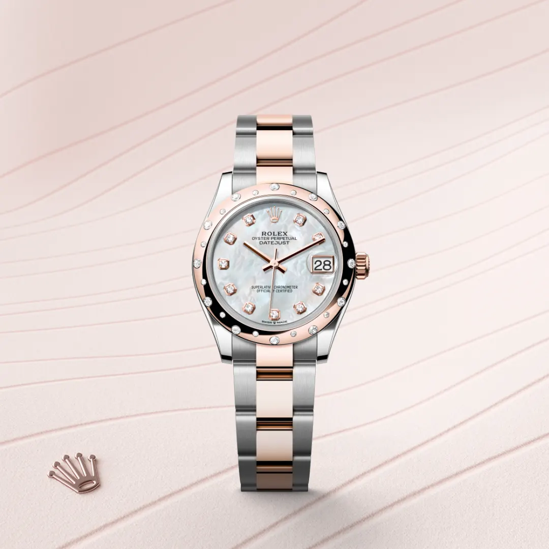 Rolex Datejust 31 en Rolesor Everose – combinaison d’acier Oystersteel et d’or Everose M278341RBR-0025 chez Bijouterie Mornier