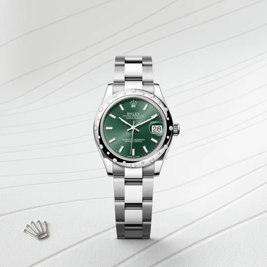 Rolex Datejust 31 en Rolesor gris – combinaison d’acier Oystersteel et d’or gris M278344RBR-0019 chez Dubail