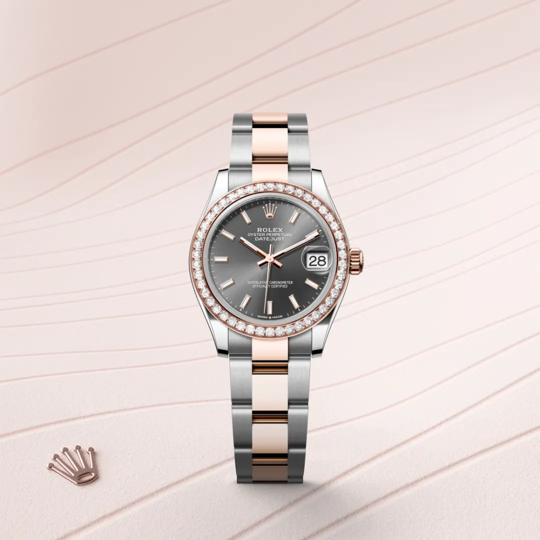 Rolex Datejust 31 en Rolesor Everose – combinaison d’acier Oystersteel et d’or Everose M278381RBR-0017 chez Lassaussois