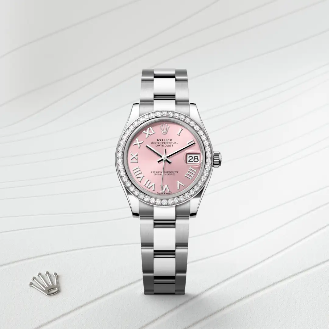 Rolex Datejust 31 en Rolesor gris – combinaison d’acier Oystersteel et d’or gris M278384RBR-0023 chez Boutique Rolex Genève