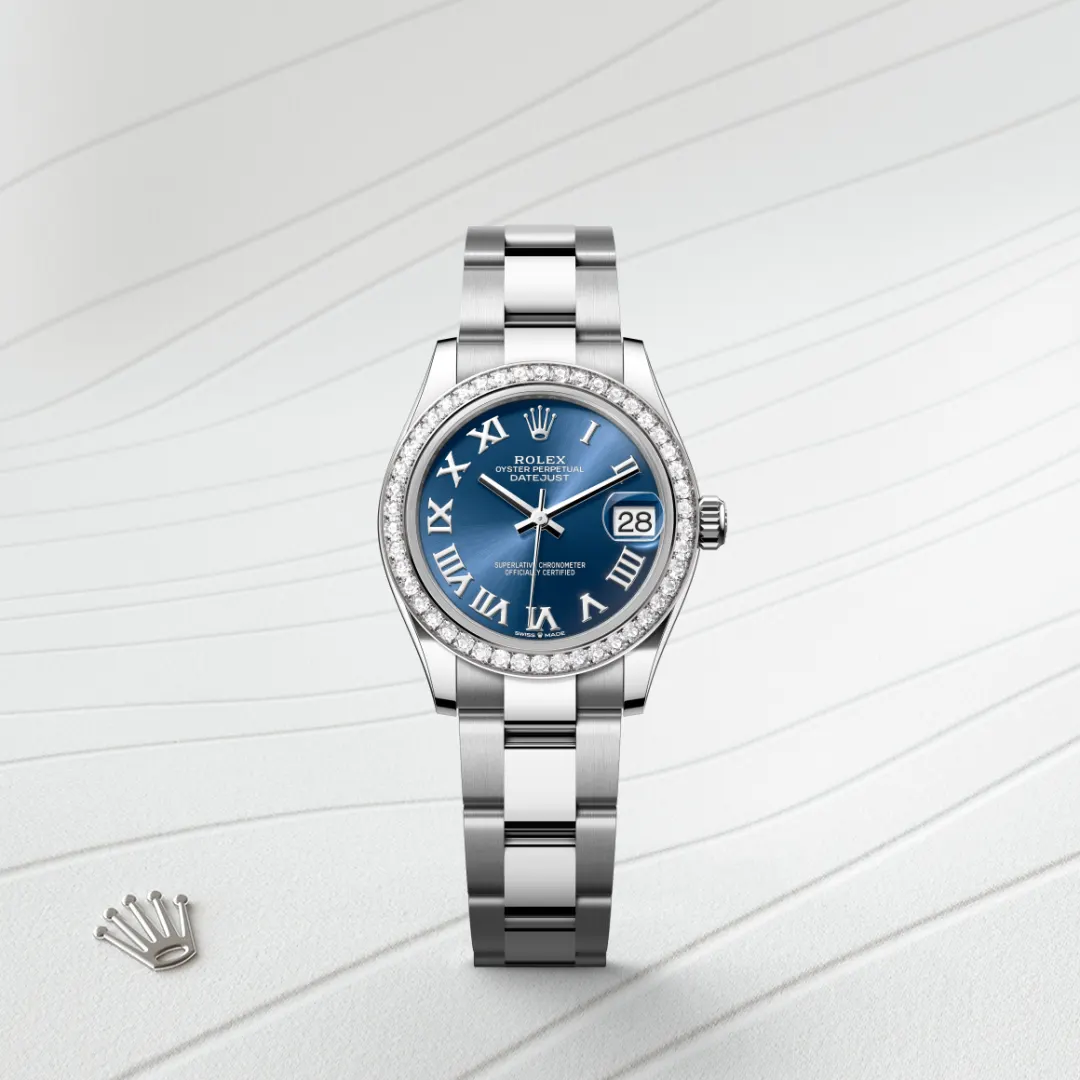 Rolex Datejust 31 en Rolesor gris – combinaison d’acier Oystersteel et d’or gris M278384RBR-0038 chez Dubail