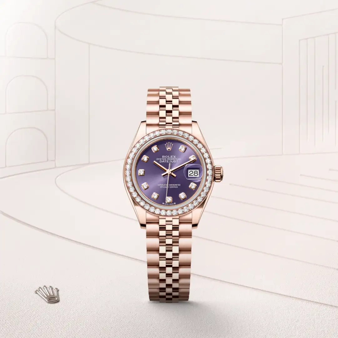 Rolex Lady-Datejust in 18 ct Everose gold M279135RBR-0011 at Boutique Rolex Genève