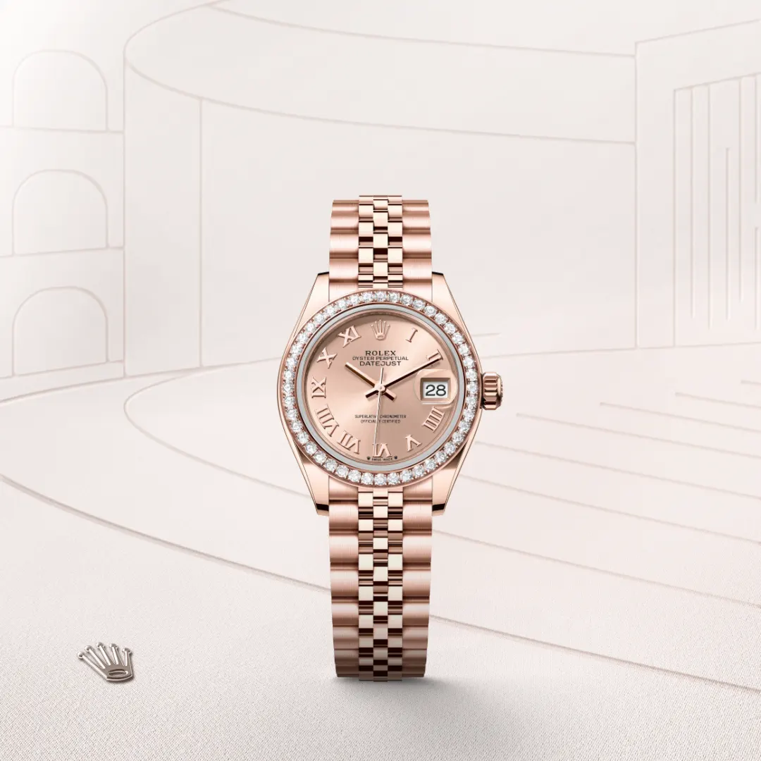 Rolex Lady-Datejust en Or Everose 18 ct M279135RBR-0028 chez Dubail