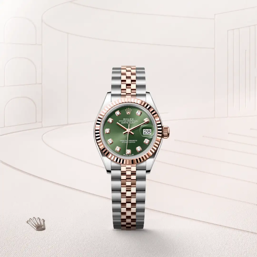 Rolex Lady-Datejust in Everose Rolesor - combination of Oystersteel and Everose gold M279171-0007 at Shemer Jewellers