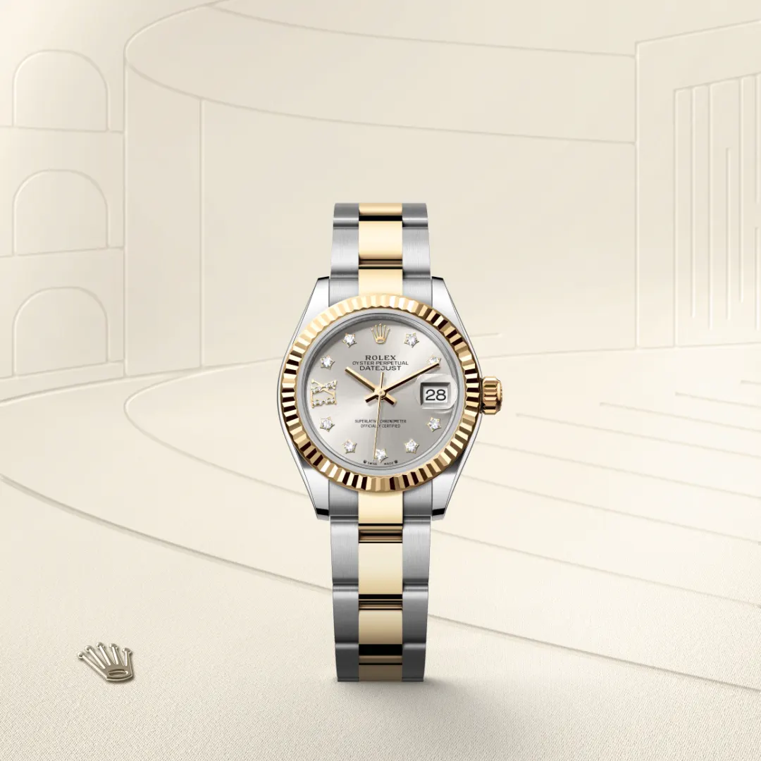 Rolex Lady-Datejust en Rolesor jaune – combinaison d’acier Oystersteel et d’or jaune M279173-0004 chez Maison Prieur