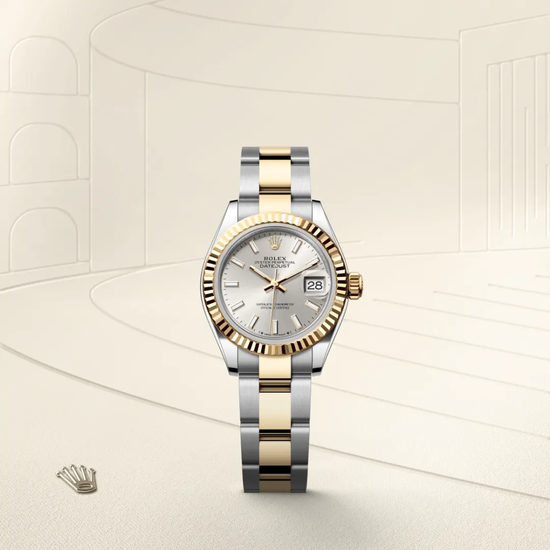 Rolex Lady-Datejust en Rolesor jaune – combinaison d’acier Oystersteel et d’or jaune M279173-0020 chez Lombard Joaillier