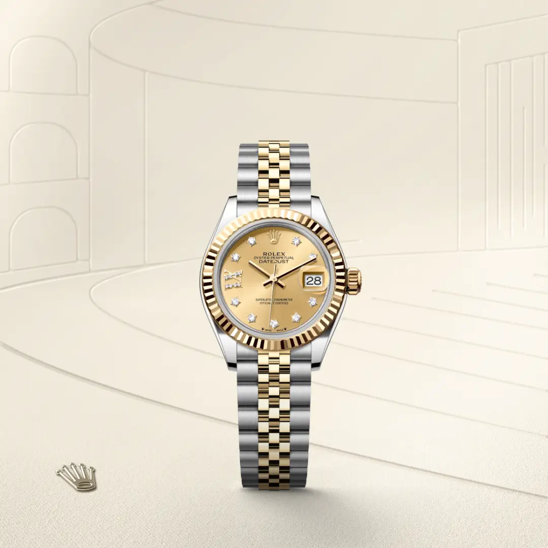 Rolex Lady-Datejust in Yellow Rolesor - combination of Oystersteel and yellow gold M279173-0021 at Shemer Jewellers