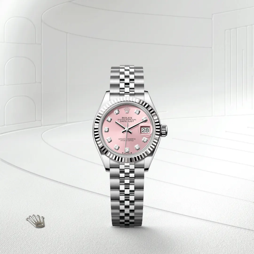 Rolex Lady-Datejust en Rolesor gris – combinaison d’acier Oystersteel et d’or gris M279174-0003 chez Bijouterie Mornier