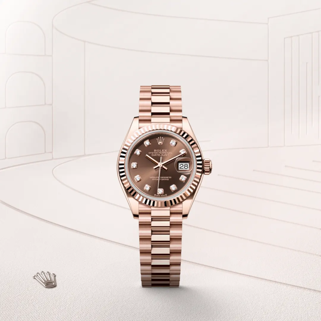Rolex Lady-Datejust en Or Everose 18 ct M279175-0016 chez Bijouterie Mornier