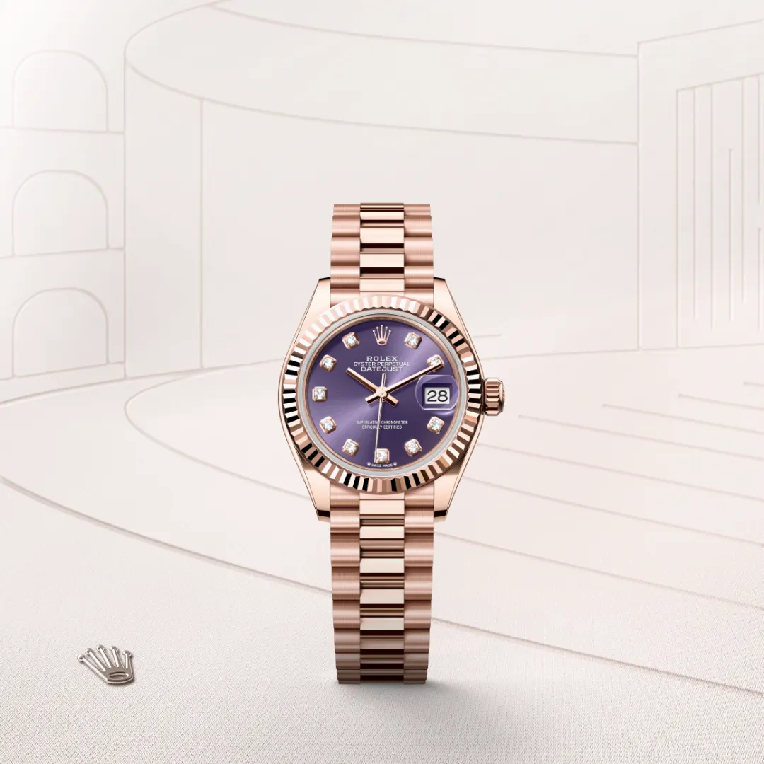 Rolex Lady-Datejust en Or Everose 18 ct M279175-0019 chez Bijouterie Mornier