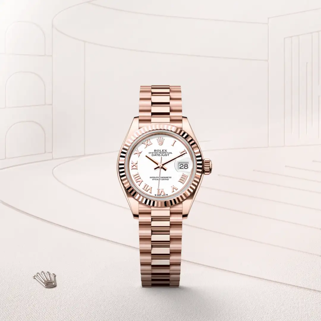 Rolex Lady-Datejust in 18 ct Everose gold M279175-0021 at Van Deijl