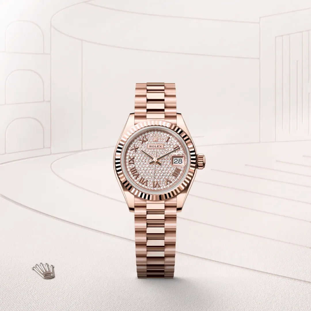Rolex Lady-Datejust en Or Everose 18 ct M279175-0023 chez Raynal