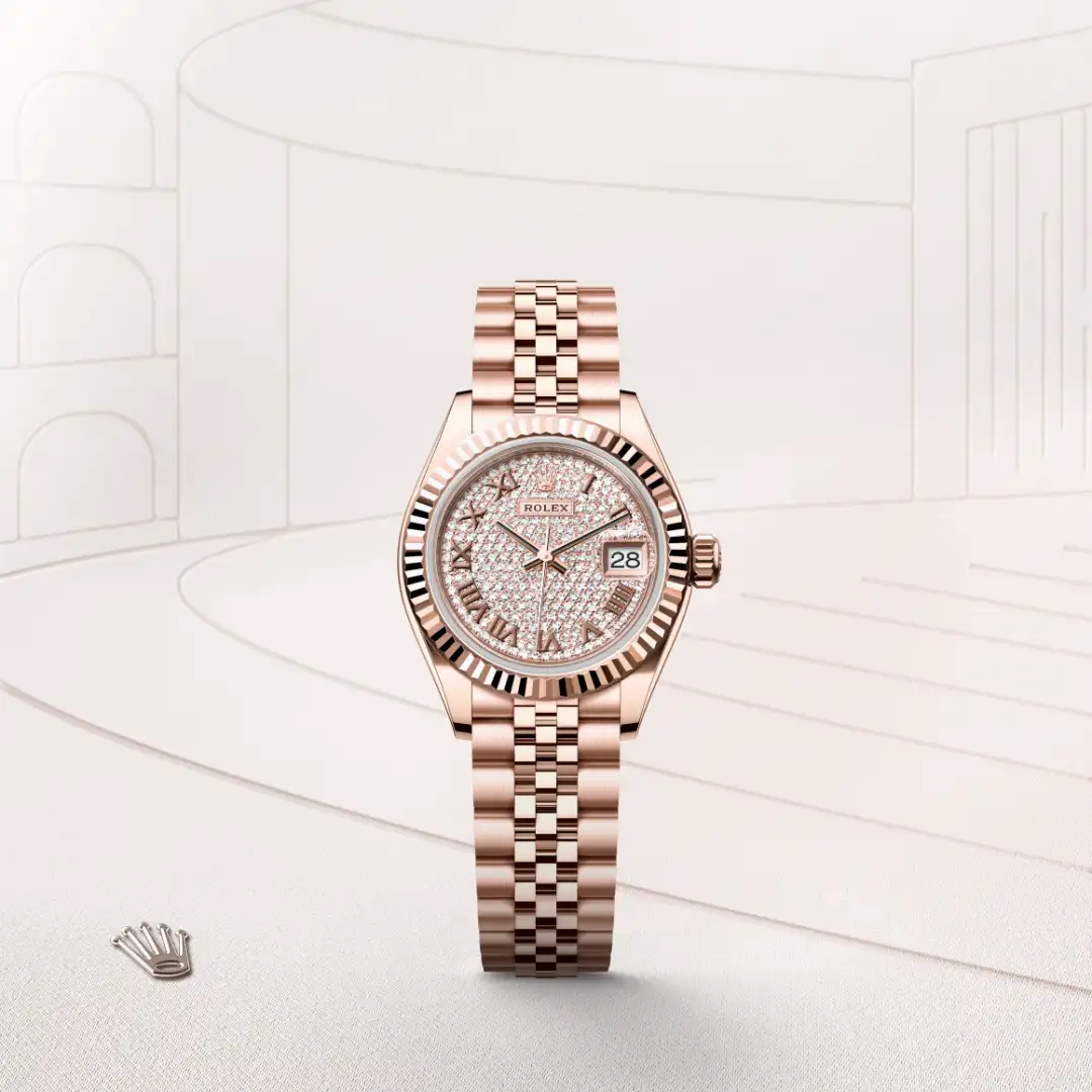 Rolex Lady-Datejust in 18 ct Everose gold M279175-0024 at Boutique Rolex Genève